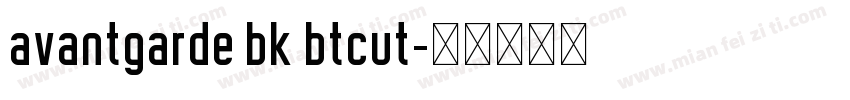 avantgarde bk btcut字体转换